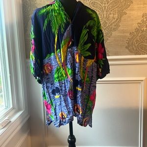 Vintage original Hawaiian by Basix Rayon Hawaiian Shirt Size XL
